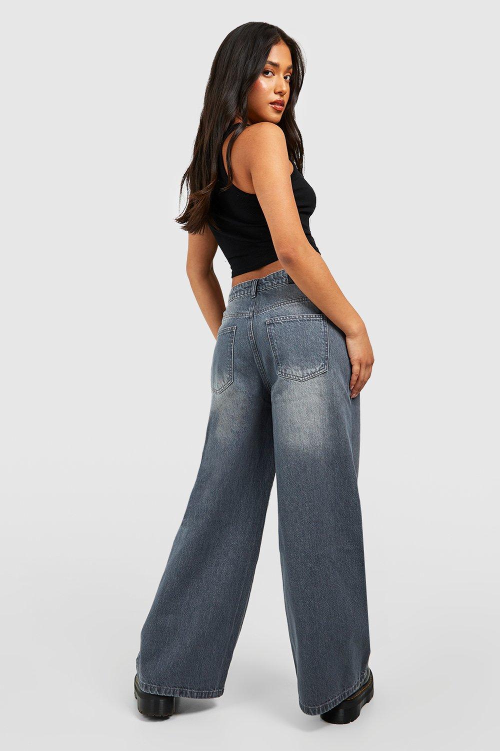 Wide leg trouser jeans hot sale petite